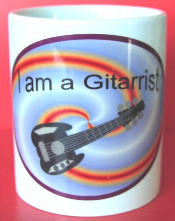 Kaffeetasse "I am a Gitarrist" 1