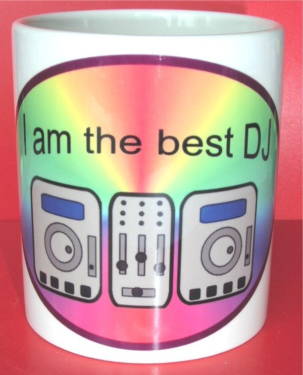 Kaffeetasse "I am the best DJ"