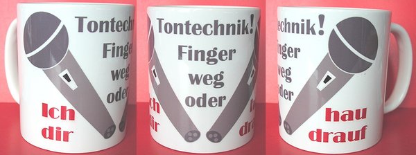 Kaffeetasse "Tontechnik"