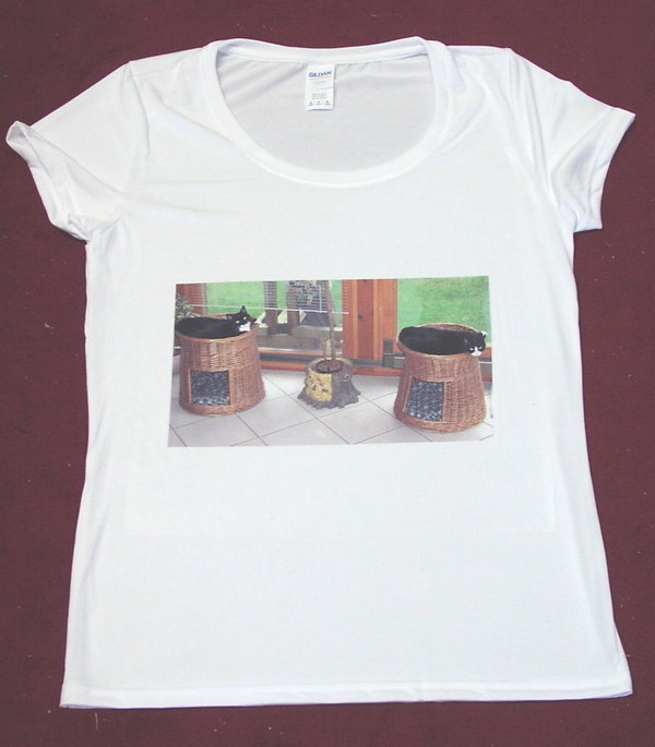 T-Shirt mit Sublimations Druck zweiseitig